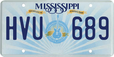 MS license plate HVU689