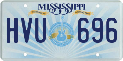 MS license plate HVU696