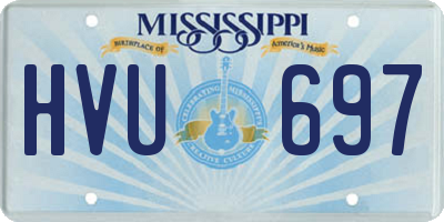 MS license plate HVU697