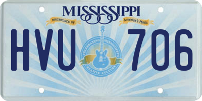 MS license plate HVU706