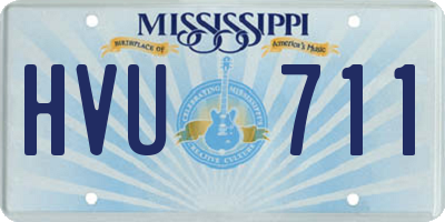 MS license plate HVU711
