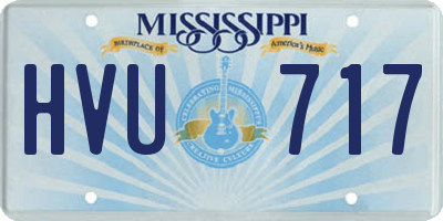 MS license plate HVU717