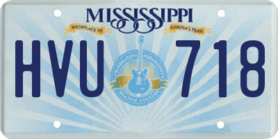 MS license plate HVU718