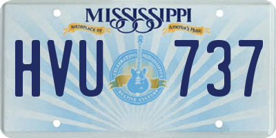 MS license plate HVU737