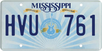 MS license plate HVU761