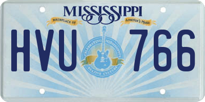MS license plate HVU766