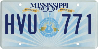 MS license plate HVU771