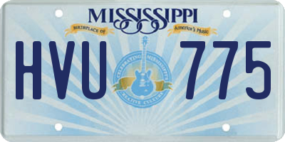MS license plate HVU775
