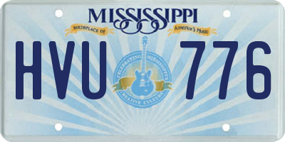 MS license plate HVU776
