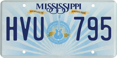 MS license plate HVU795