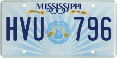 MS license plate HVU796