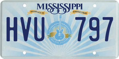 MS license plate HVU797
