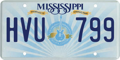 MS license plate HVU799
