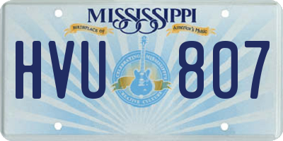 MS license plate HVU807