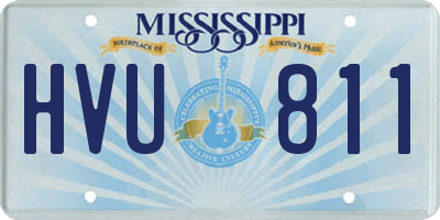 MS license plate HVU811