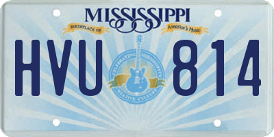 MS license plate HVU814