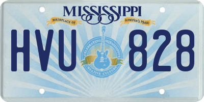 MS license plate HVU828