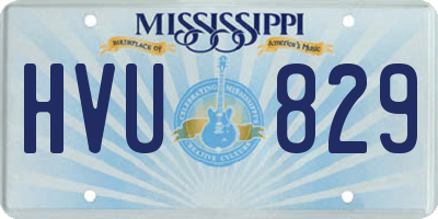 MS license plate HVU829