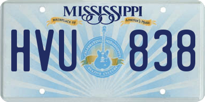 MS license plate HVU838