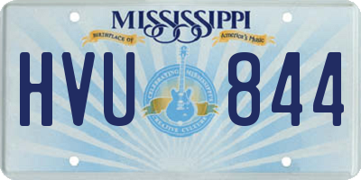 MS license plate HVU844