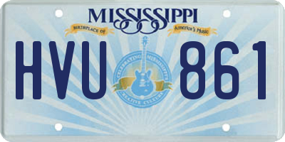 MS license plate HVU861