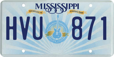 MS license plate HVU871