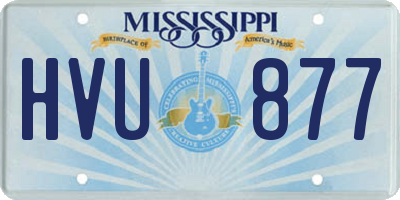 MS license plate HVU877