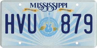 MS license plate HVU879