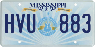 MS license plate HVU883
