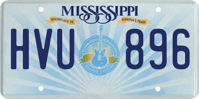 MS license plate HVU896