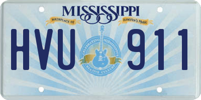 MS license plate HVU911