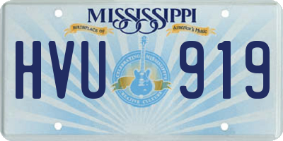 MS license plate HVU919