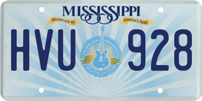 MS license plate HVU928