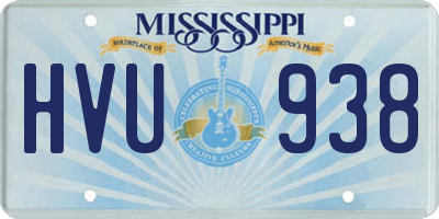 MS license plate HVU938