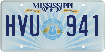 MS license plate HVU941