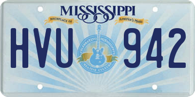 MS license plate HVU942