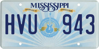 MS license plate HVU943