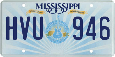 MS license plate HVU946
