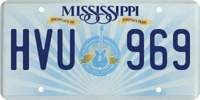 MS license plate HVU969