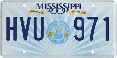 MS license plate HVU971