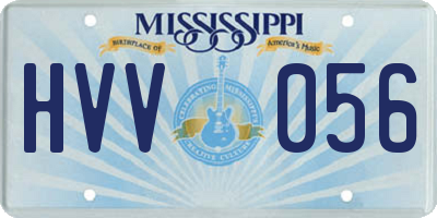 MS license plate HVV056