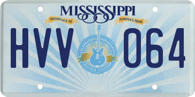 MS license plate HVV064