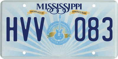 MS license plate HVV083