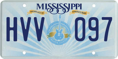 MS license plate HVV097