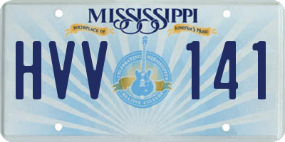 MS license plate HVV141