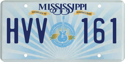 MS license plate HVV161