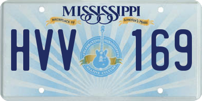 MS license plate HVV169