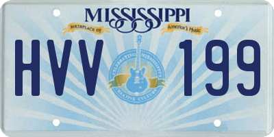 MS license plate HVV199