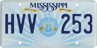 MS license plate HVV253