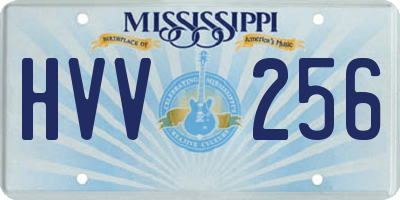 MS license plate HVV256